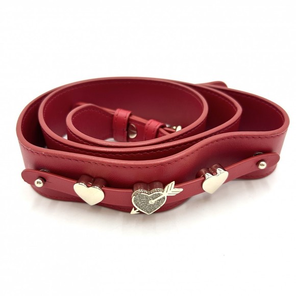 Christian Dior 2way Small Lady Dior Handbag Lambskin Red - Picture 9 of 9